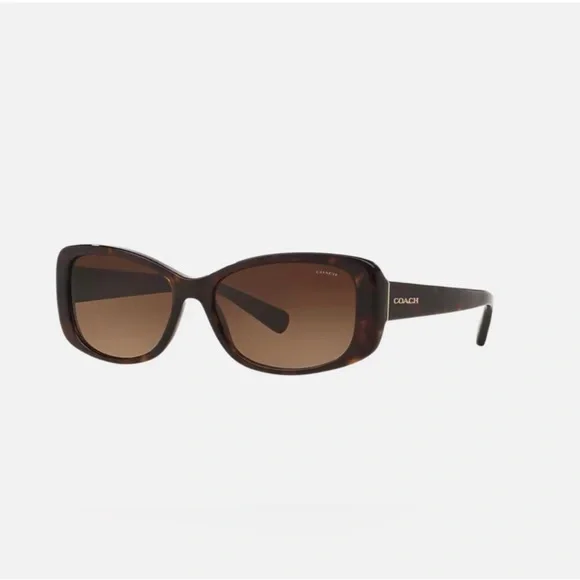 Coach Black Women's Dark Tortoise Sunglasses - Picture 1 of 13